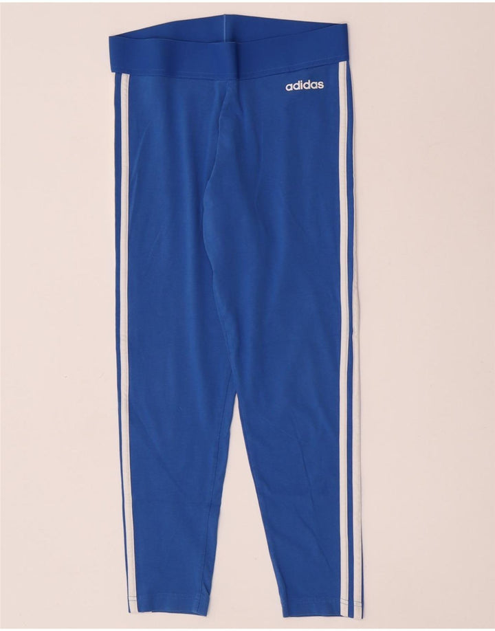 Adidas Leggings para mujer Reino Unido 12/14 Algodón azul medio
