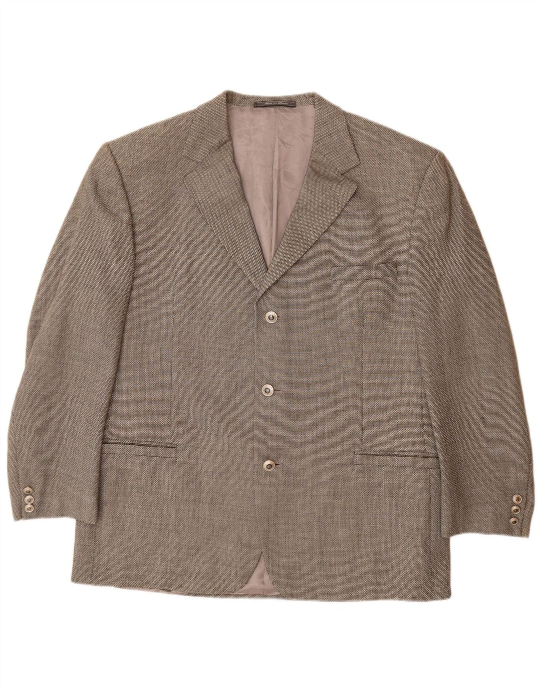 VERSACE Chaqueta tipo blazer de 3 botones para hombre UK 42 XL Lana gris