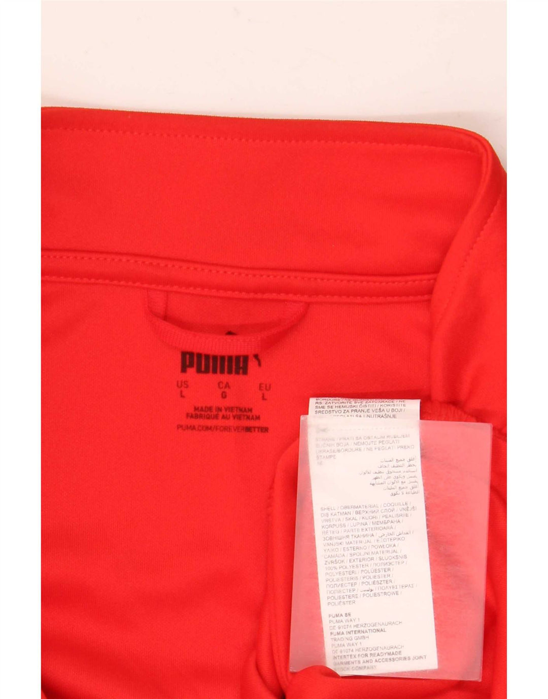 Puma Mens Club Milano Chándal Top Chaqueta Grande Poliéster Rojo