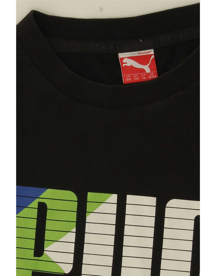 Puma Camiseta gráfica para niño Top 15-16 años Negro