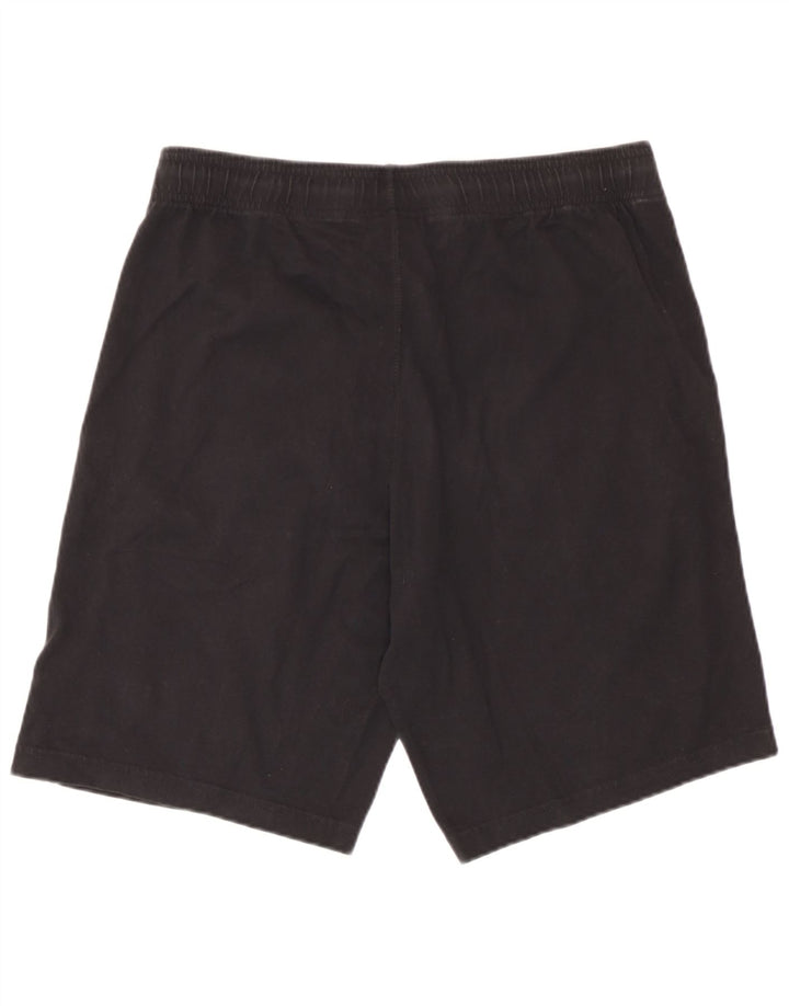 Champion Pantalones cortos deportivos para hombre, tamaño grande, algodón negro