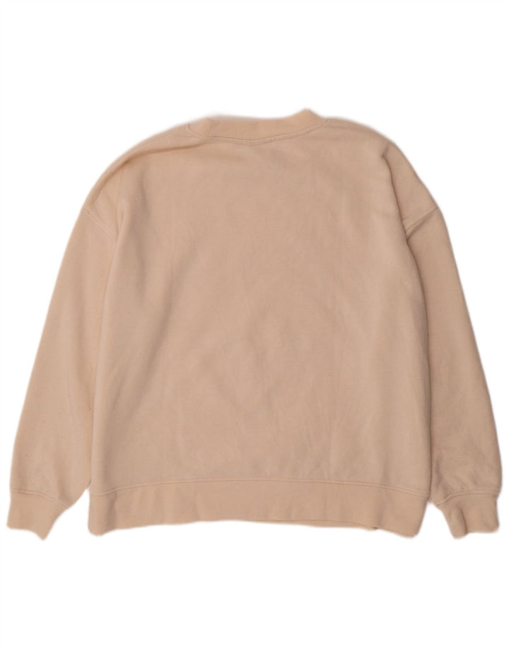 DISNEY Womens Oversized Sweatshirt Jumper UK 14/16 Large White
