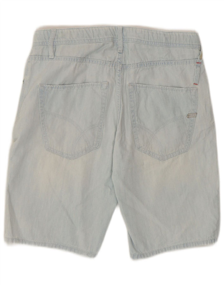 Shorts vaqueros para hombre Gas W29 Algodón azul medio