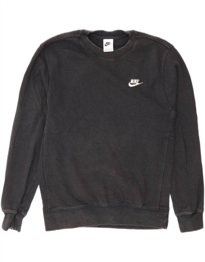 Nike - Sudadera extragrande para mujer, talla 10, talla pequeña, algodón negro