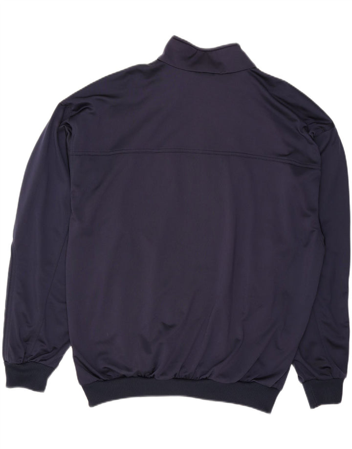 ADIDAS Mens Tracksuit Top Jacket UK 44/46 Large Navy Blue Polyester Vintage Adidas and Second-Hand Adidas from Messina Hembry 