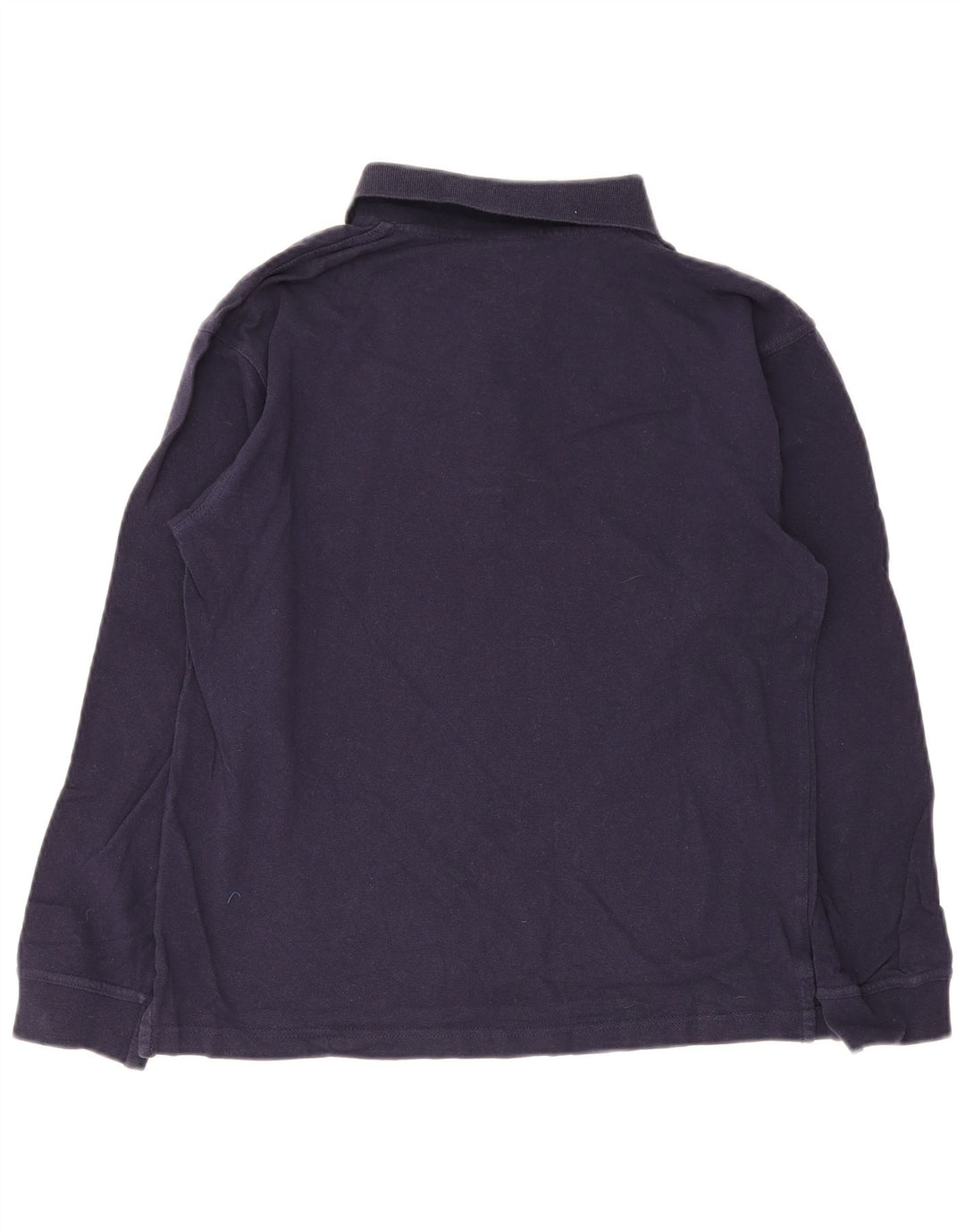 Polo Reebok de manga larga para hombre, algodón azul marino medio