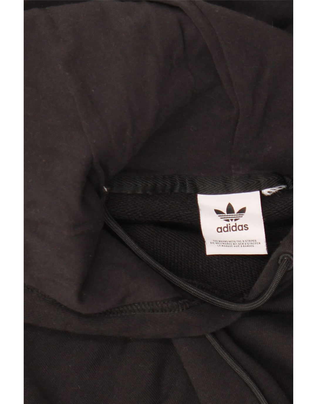 ADIDAS Jersey con capucha de gran tamaño para mujer Reino Unido 46 Grande Negro