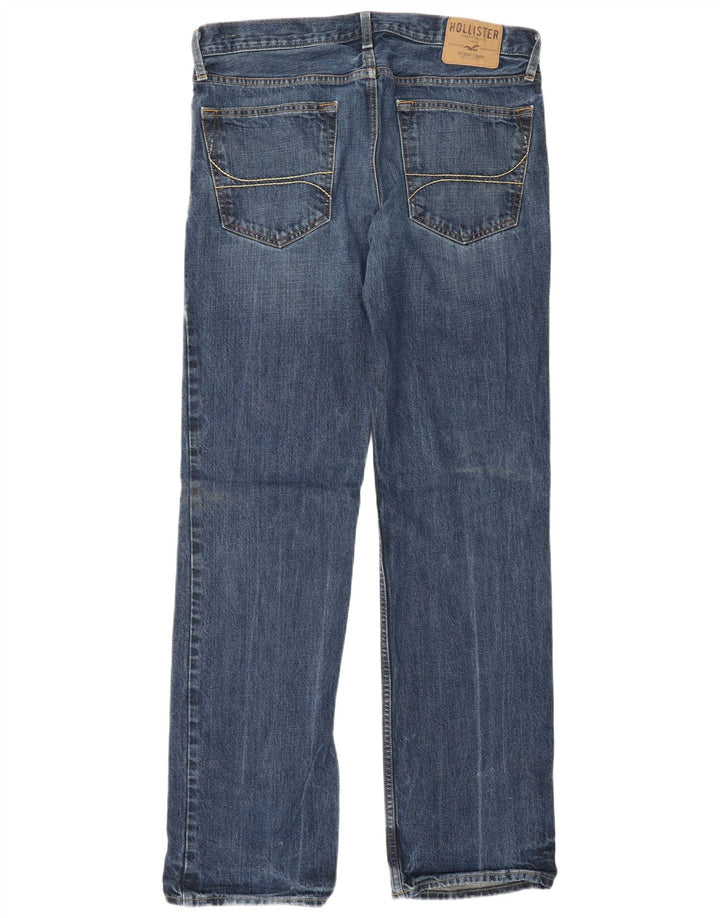 HOLLISTER Vaqueros rectos para hombre W34 L34 Algodón azul