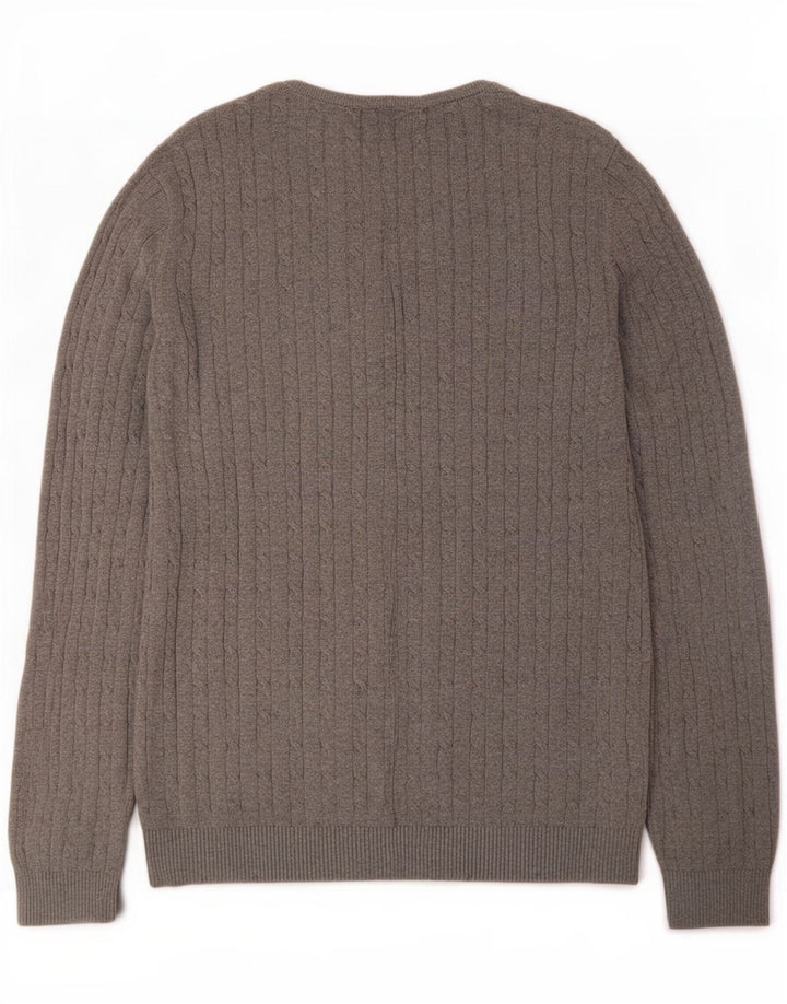 Jersey Jack & Jones Hombre con Cuello Redondo de Algodón Gris Medio