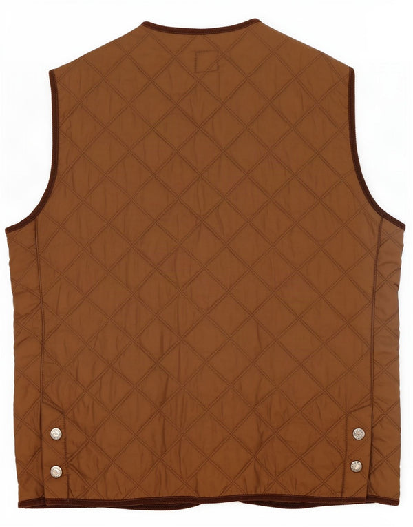 Marina Yachting Chaleco acolchado para hombre UK 40 Large Marrón Poliéster