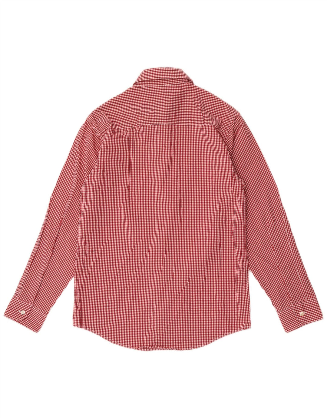Chaps Camisa elástica para niños de 12 a 13 años, tamaño grande, algodón a cuadros, color rojo