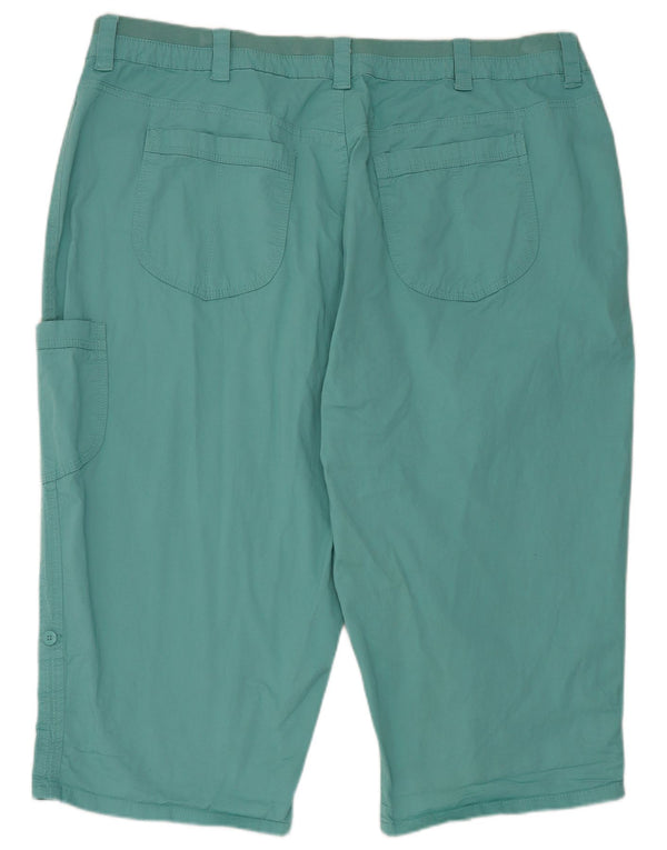 Lee - Pantalones cortos tipo cargo para mujer, talla 26, 5XL, W46, algodón azul