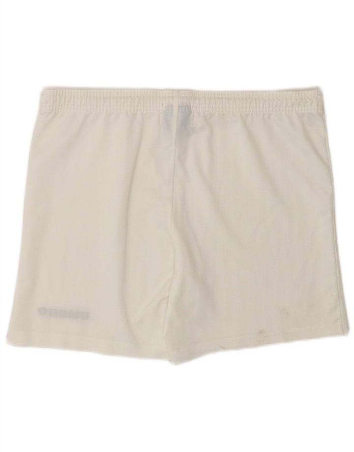 Pantalones cortos deportivos Umbro para hombre poliéster blanco grande