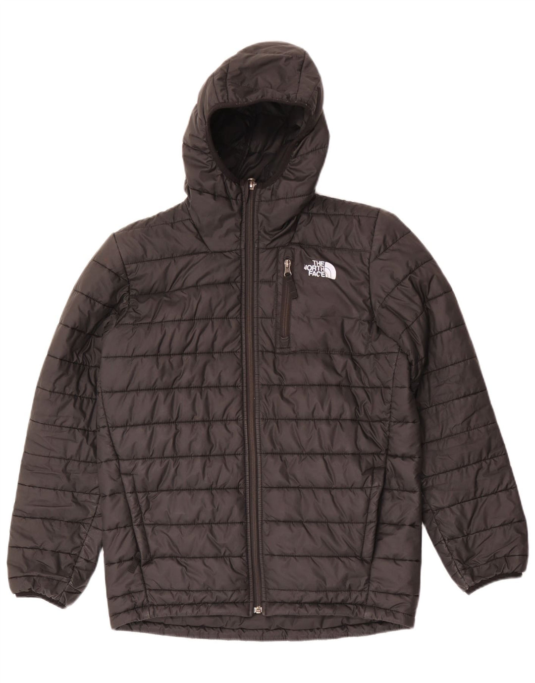 The North Face Chaqueta acolchada con capucha para niño 14-15 años XL Negro Poliéster