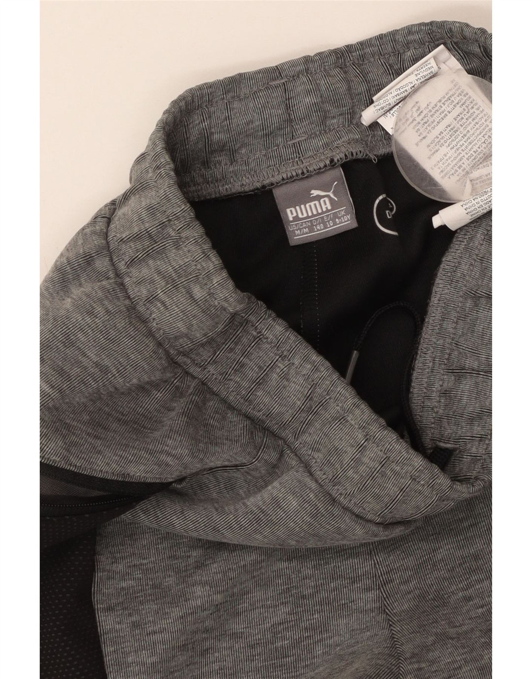 PUMA Pantalones de chándal para niño Joggers 9-10 años Gris Colorblock Algodón