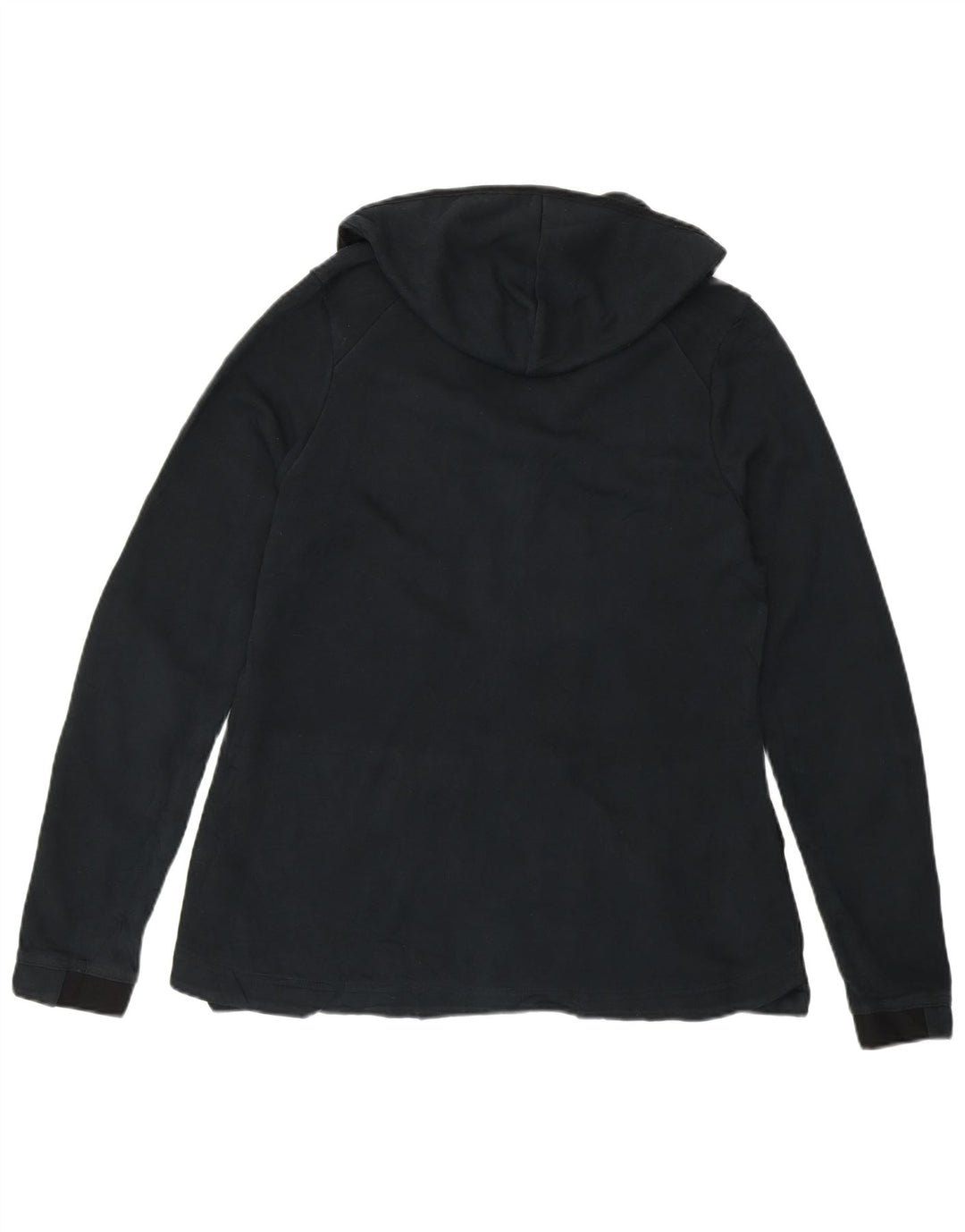 Nike - Sudadera con capucha y cremallera para mujer, talla 40, poliéster negro grande