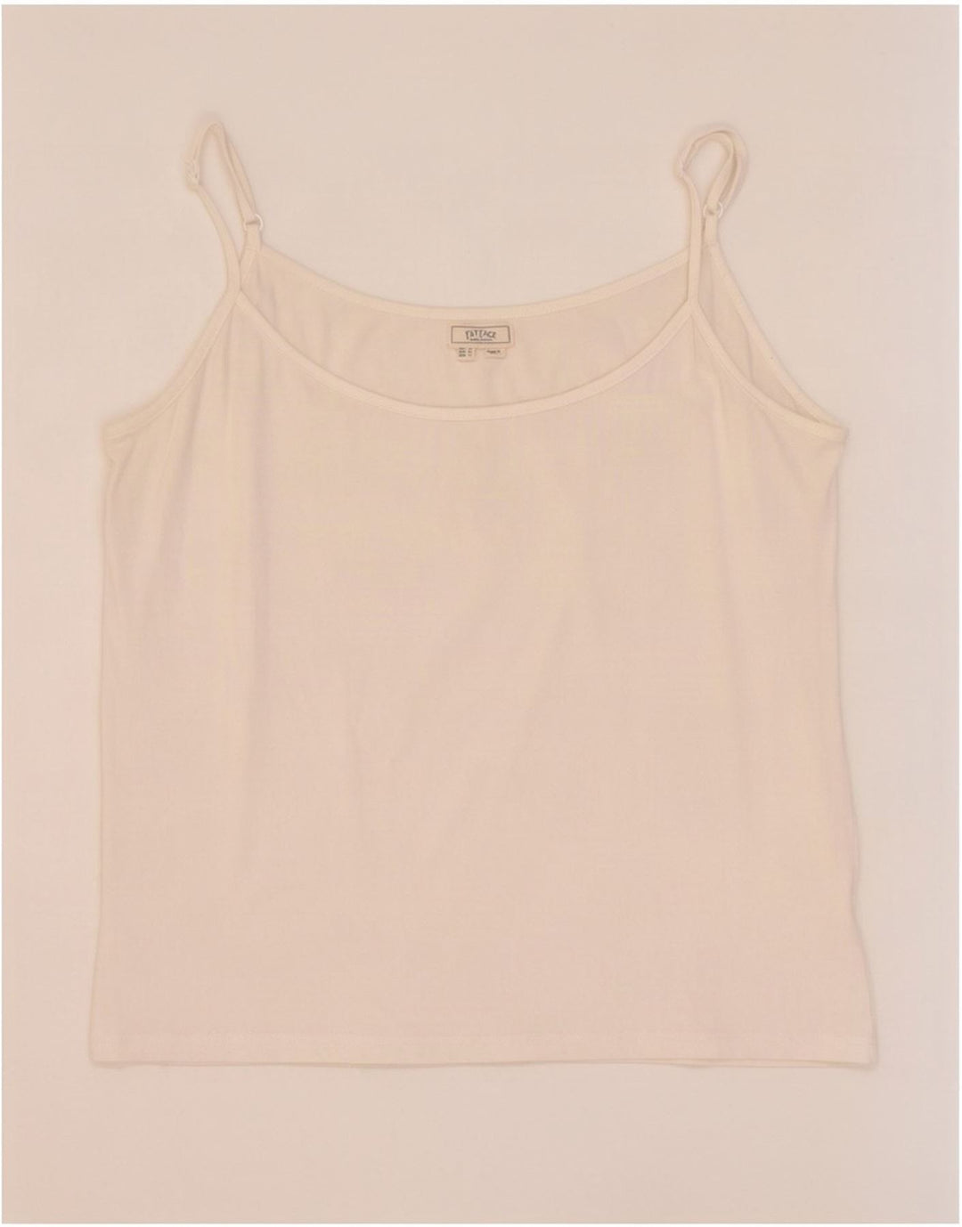 Camiseta de tirantes para mujer Fat Face UK 44 Grande Algodón blanco