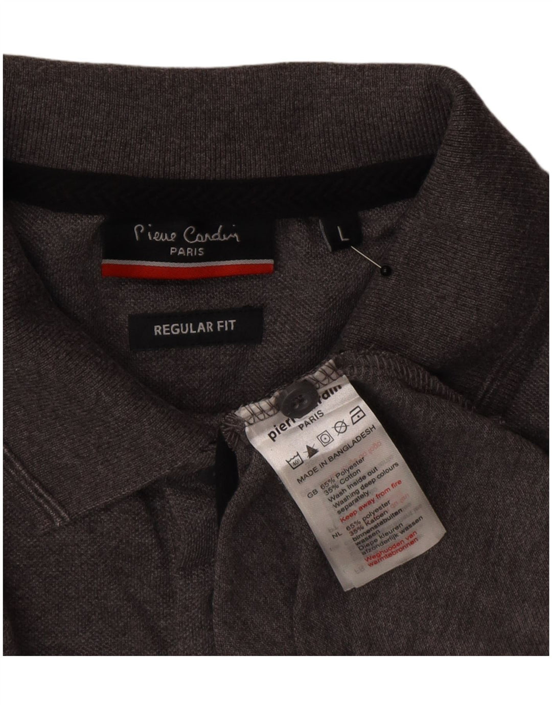 Pierre Cardin Polo De Corte Regular Para Hombre Poliéster Color Block Gris Grande