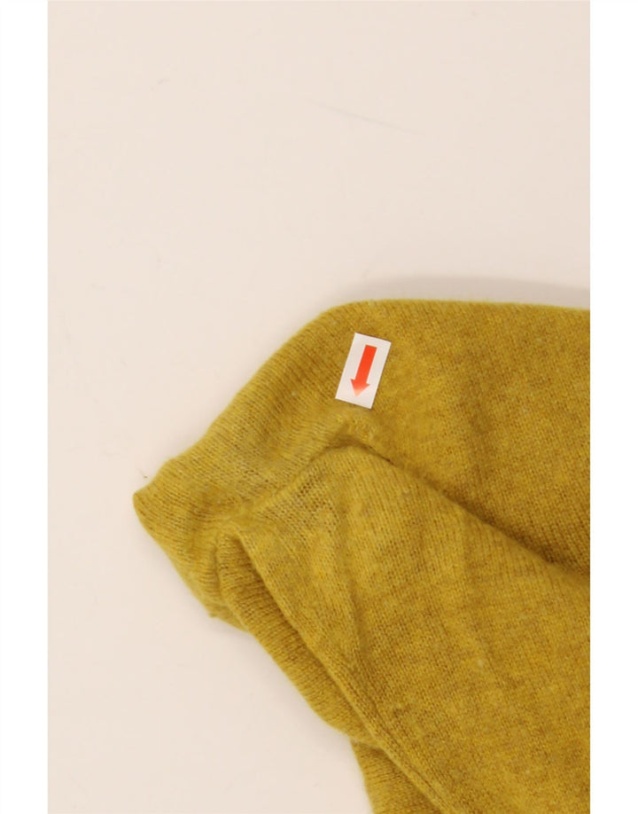 Hobbs Jersey con cuello de tortuga para mujer UK 14 Lana amarilla mediana