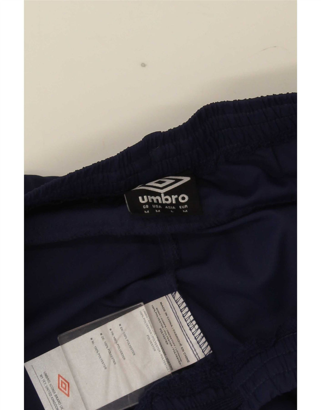 Pantalones cortos deportivos Umbro para hombre Poliéster azul marino mediano