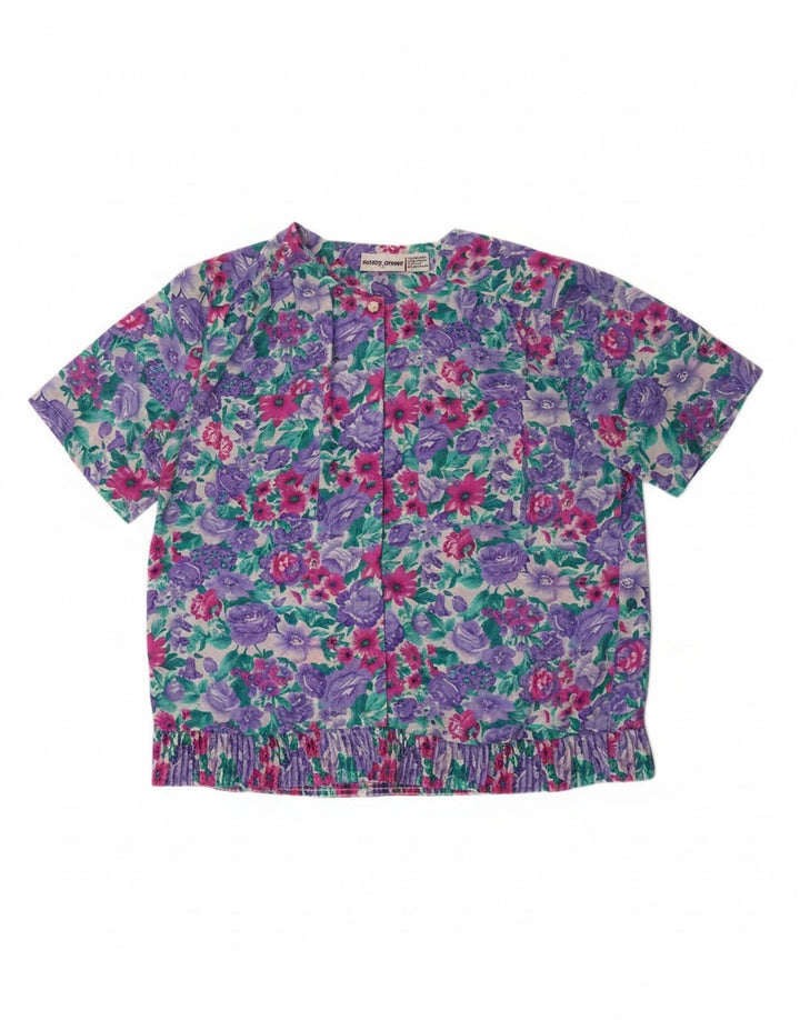 ALFRED DUNNER Womens Shirt Blouse US 12 Large Multicoloured Floral