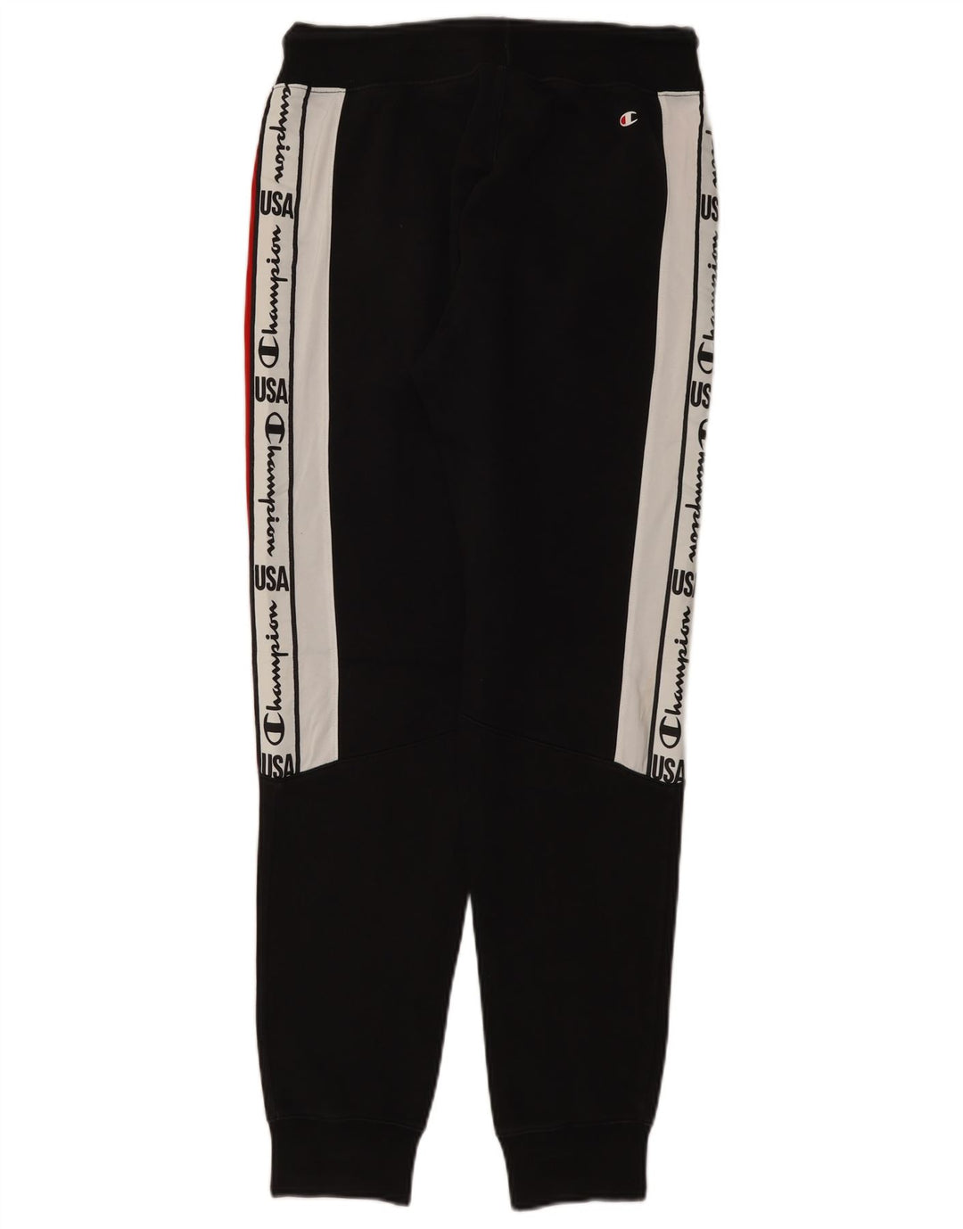 CHAMPION Pantalones de chándal con estampado gráfico para hombre Joggers Small Black Colourblock