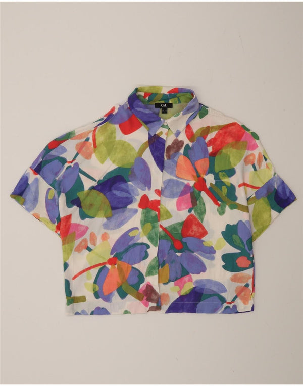 C&A Blusa de manga corta para mujer EU 40 Medium Multicolor Floral