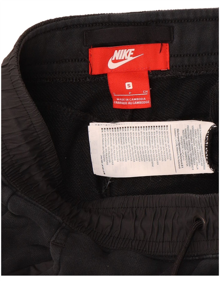 NIKE Hombre Pantalones de Chándal Joggers Small Negro Algodón