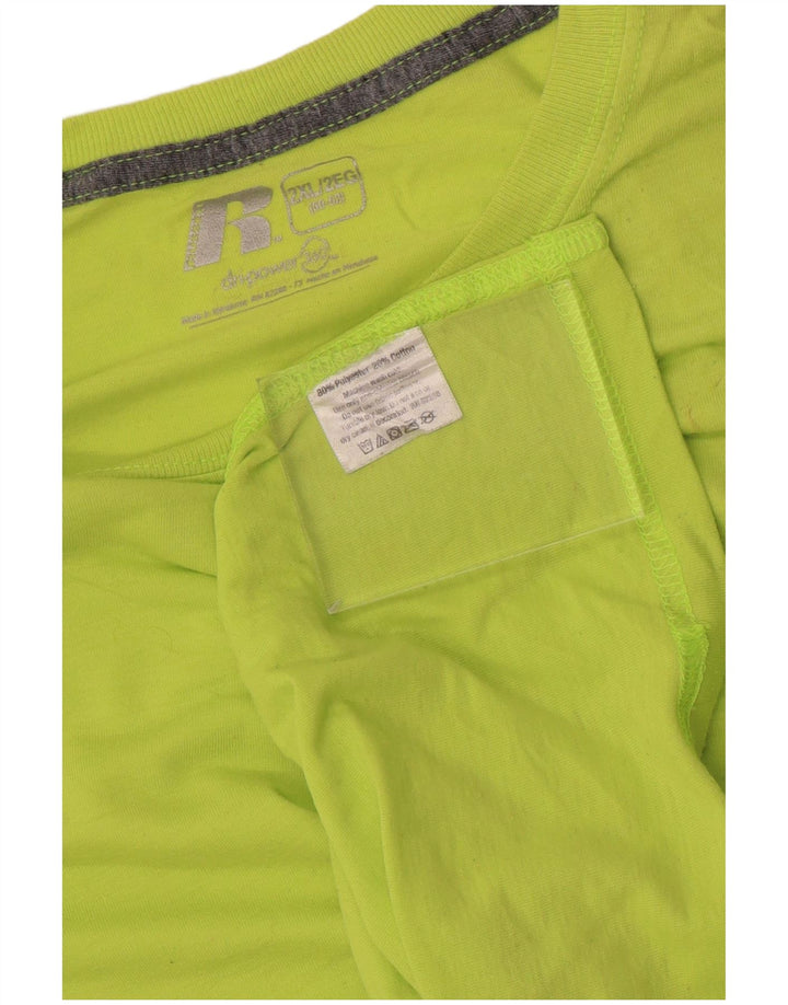 RUSSELL ATHLETIC Camiseta Dri-Power para hombre Top 2XL Poliéster verde