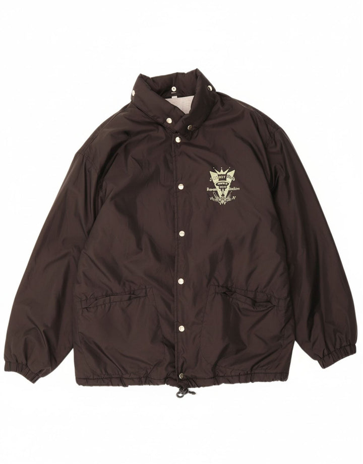 JOHN BANER Mens Rain Jacket UK 40 Large Black Polyamide