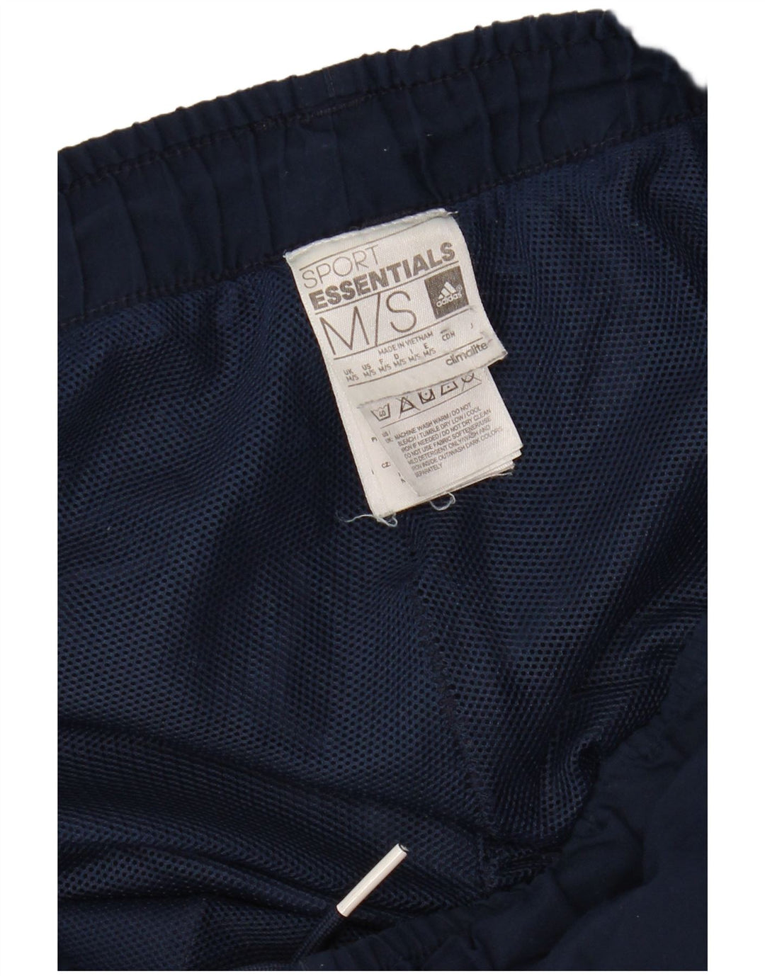 ADIDAS Mens Climalite Tracksuit Trousers Medium  Navy Blue Polyester