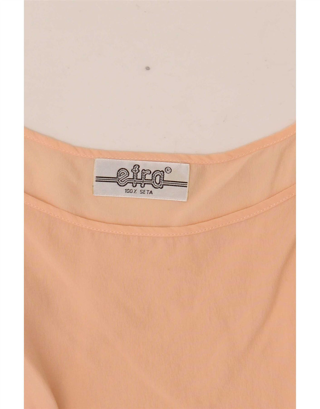 Vintage mujer blusa sin mangas Top Reino Unido 12 seda rosa mediana