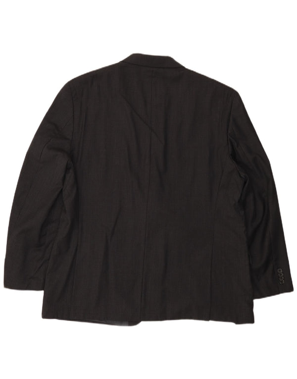 MICHAEL KORS Chaqueta tipo blazer de 2 botones para hombre UK 46 3XL Lana negra