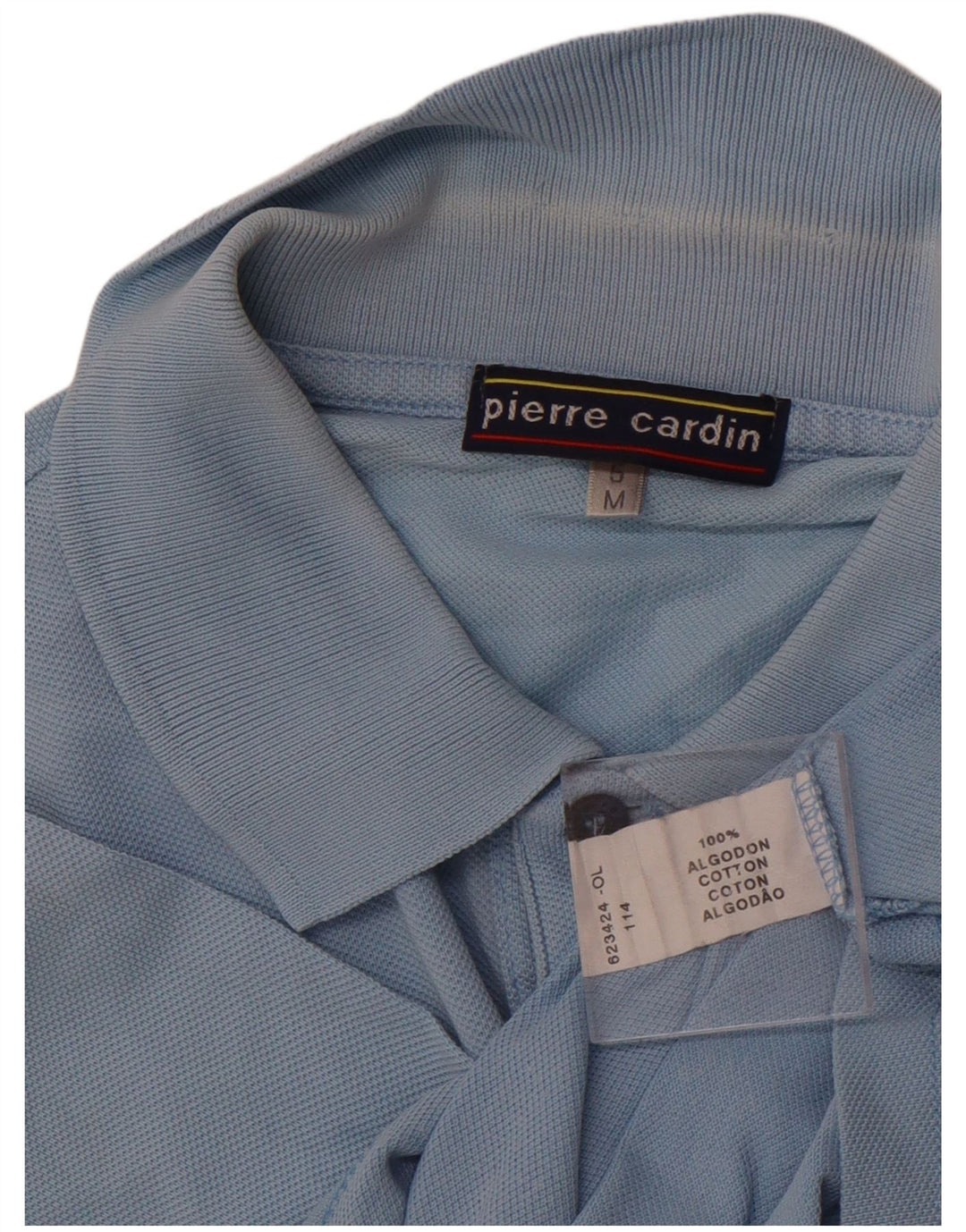 PIERRE CARDIN Polo Hombre Algodón Azul Medio