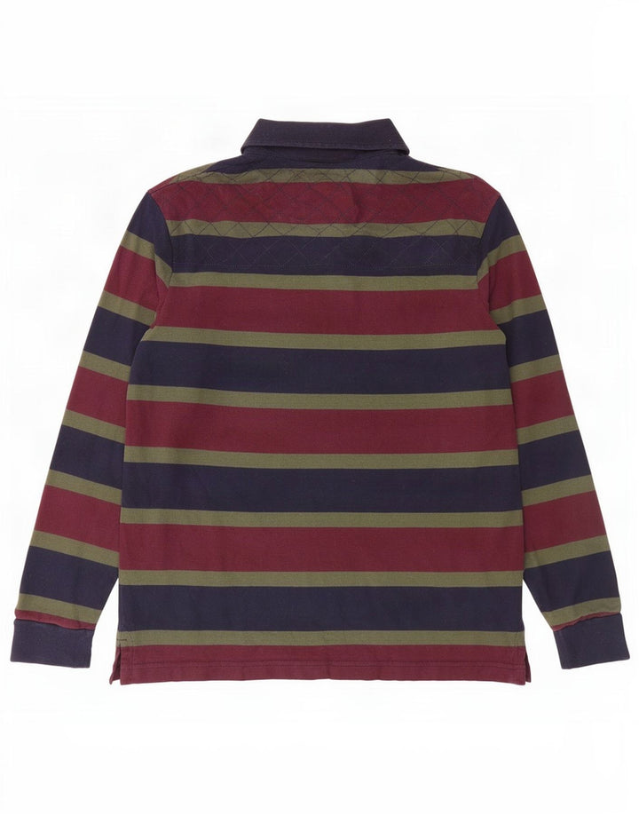 Marks & Spencer Polo de rugby azul Harbor para hombre, talla pequeña, multicolor