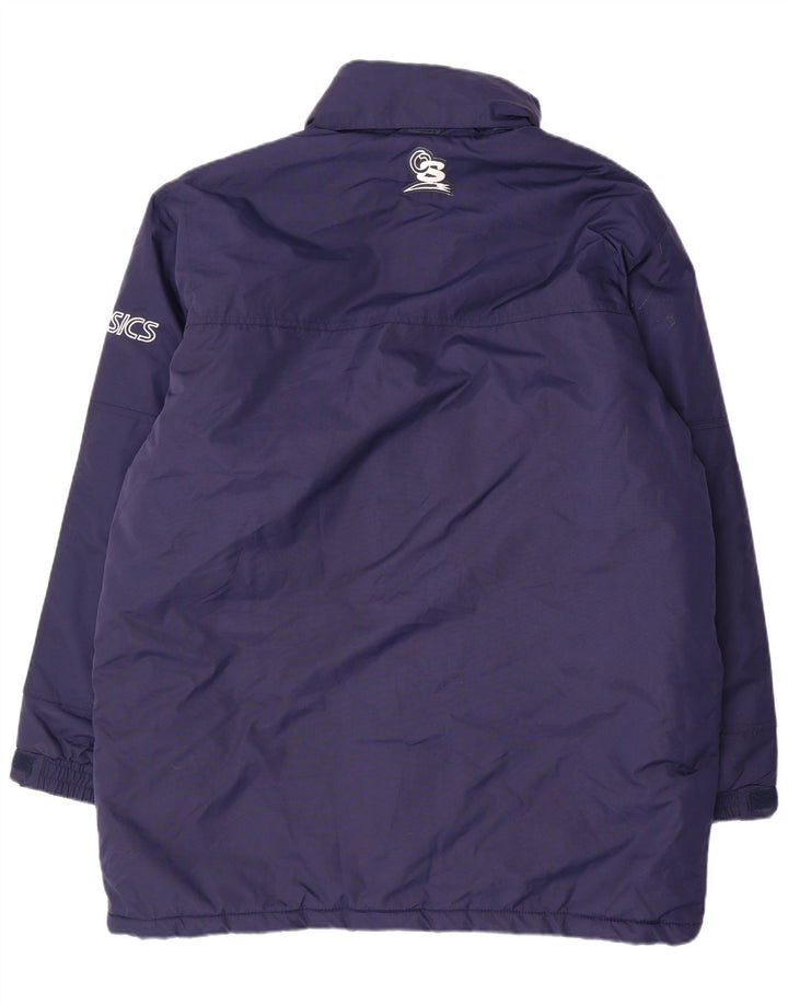 Asics Chaqueta acolchada gráfica para hombre UK 42 XL Nylon azul marino