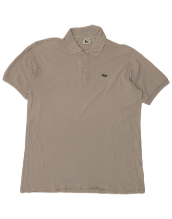 LACOSTE Polo para hombre talla 5 grande algodón gris