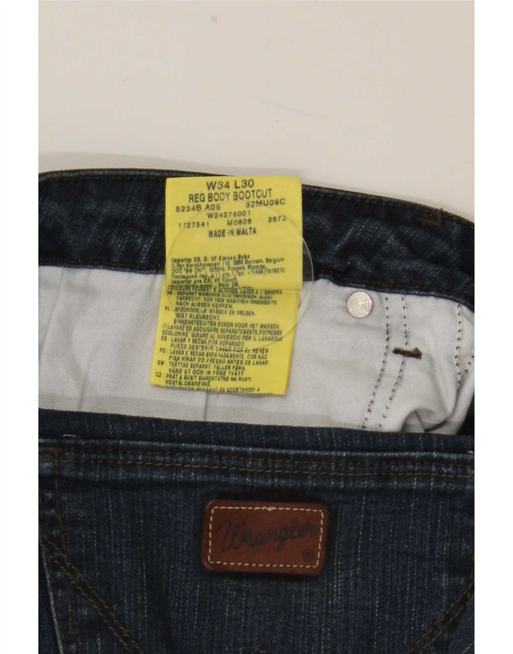 Vaqueros Wrangler Mujer Bootcut W34 L30 Algodón Azul Marino
