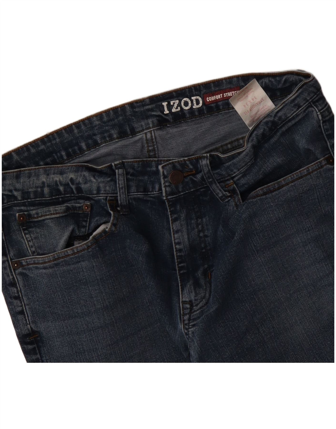 IZOD Vaqueros rectos elásticos cómodos para hombre W34 L34 Algodón azul