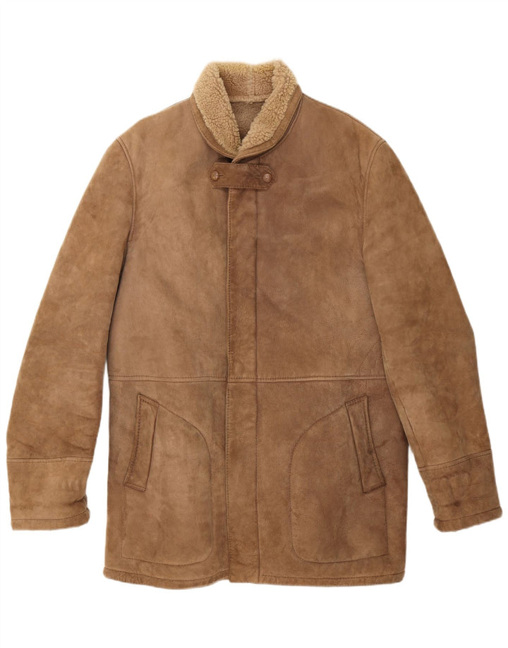 Everest Chaqueta de piel de oveja para hombre IT 54 2XL Beige