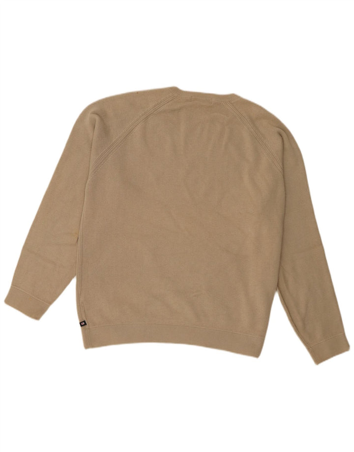 Marks & Spencer Jersey de Cuello Redondo para Hombre de algodón Beige Medio