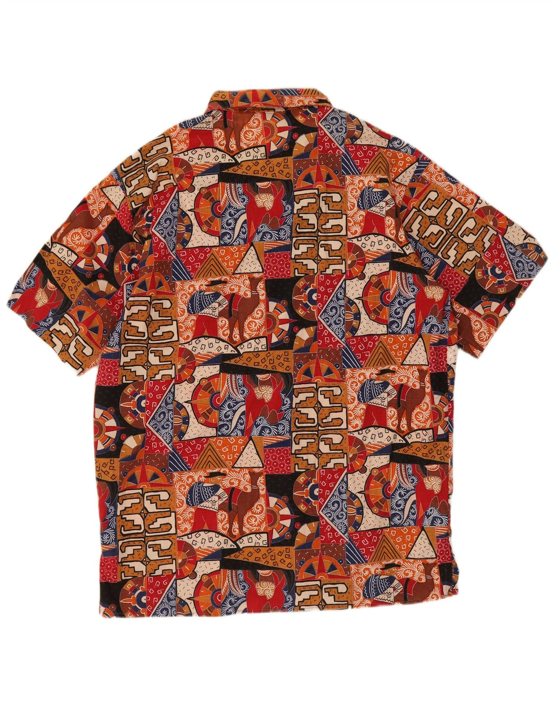 Ouragan Camisa de manga corta con estampado abstracto para hombre IT 50 Medium Multicolor