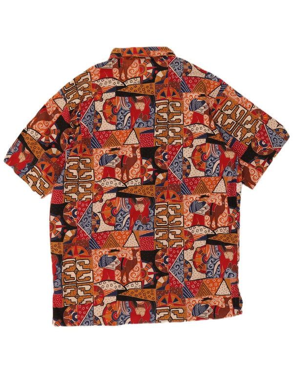 Ouragan Camisa de manga corta con estampado abstracto para hombre IT 50 Medium Multicolor