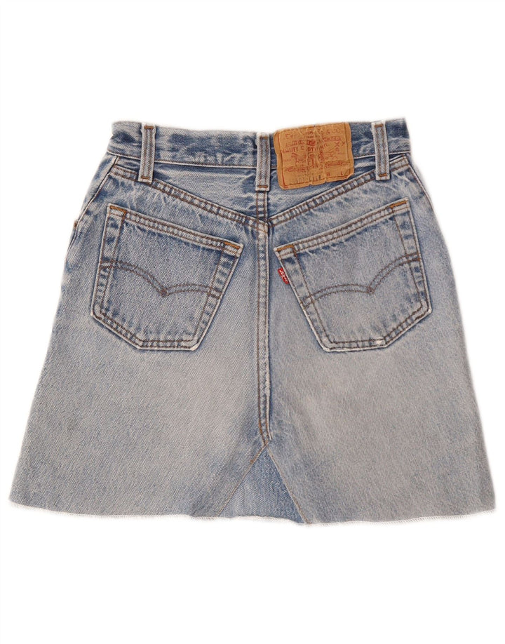 Levi's Minifalda vaquera de cintura alta para mujer US 3 XS W22 azul