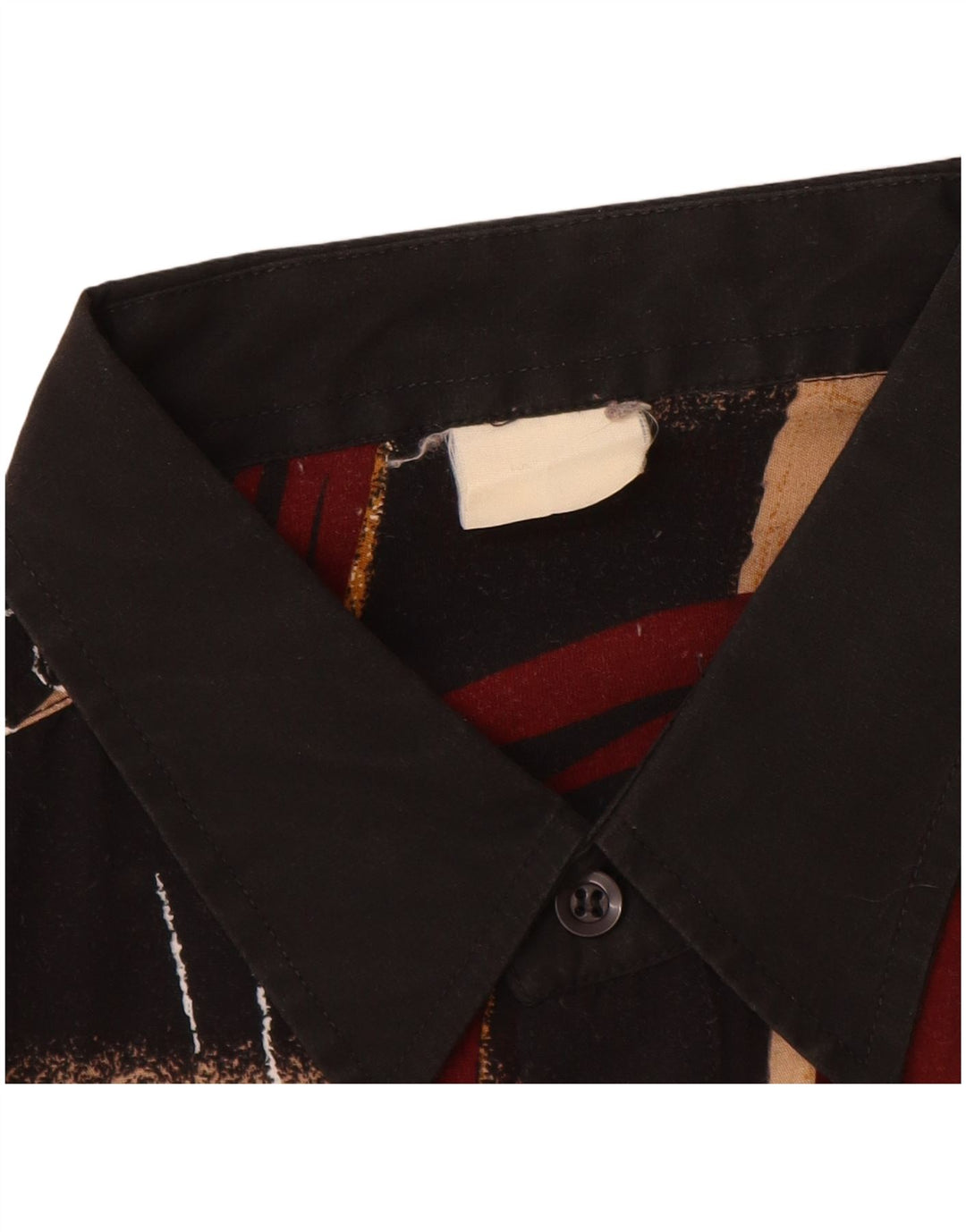 VINTAGE Camisa con estampado abstracto para hombre XL Multicolor