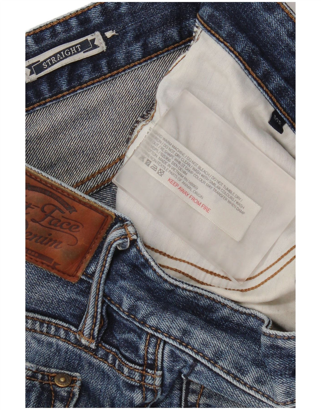 Vaqueros rectos para hombre Fat Face W30 L31 Algodón azul