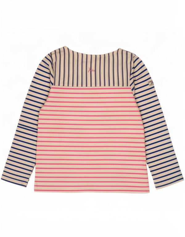Joules Top Mujer Manga Larga UK 44 Grande Algodón A Rayas Multicolor
