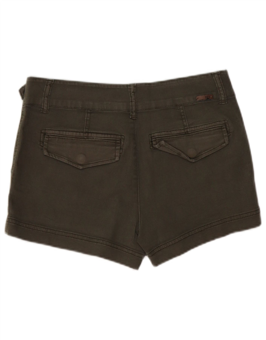 BKE Pantalones cortos vaqueros para mujer W27 Small Khaki Cotton