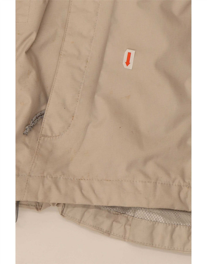 The North Face Chaqueta impermeable extragrande con capucha para mujer UK 10 Small Beige Nylon