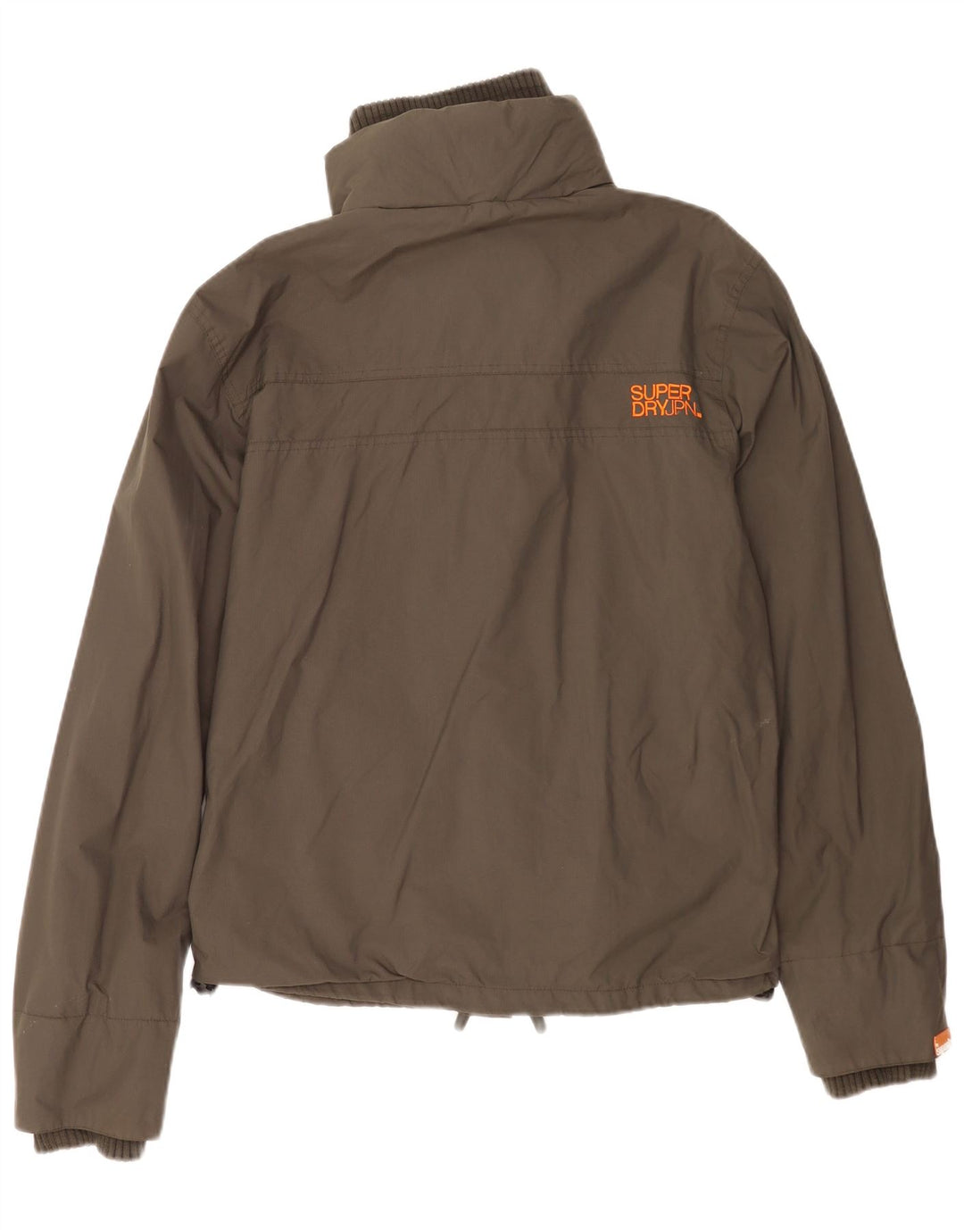 Superdry Chubasquero Mujer UK 40 XL Nylon Caqui